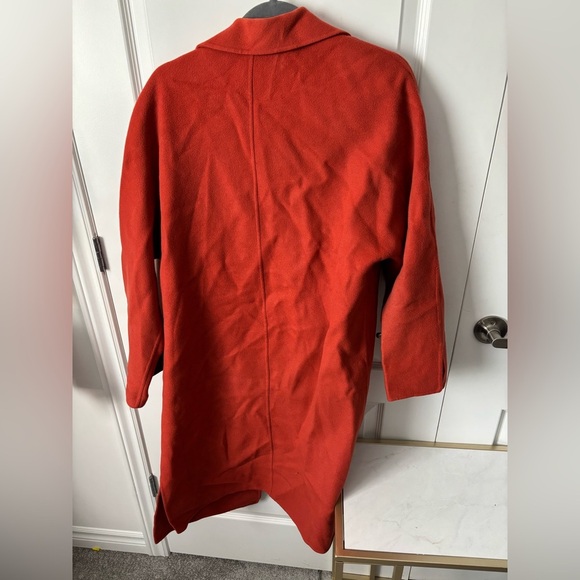 Ellen Tracy | 100% Wool Burnt Orange Sweater/Jacket | Size 12 - Picture 7 of 10